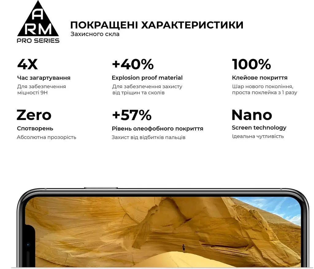 Захисне скло на Samsung Galaxy S21 Plus 5G (G996) з олеофобним покриттям, Pro, повне проклеювання, антистатичний і пиловідштовхуючий шар, 9H, самоклеючеся, 2.5D, на весь екран, антистатичний клей, ArmorStandart (ARM58084) - фото 4