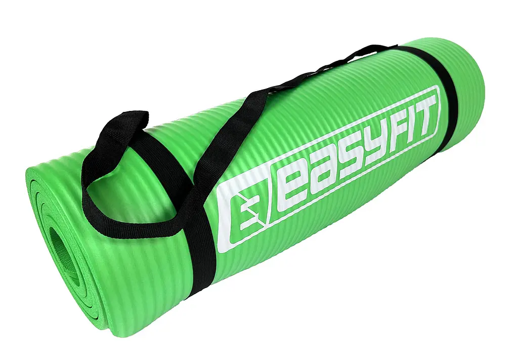 Килимок для фітнесу та йоги EasyFit NBR 10 мм Зелений (EF-1919-GN) - фото 7