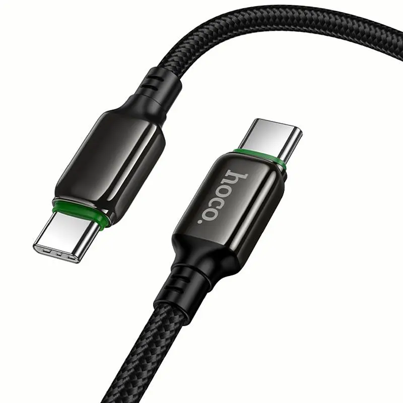 Дата кабель Hoco X127 Exceed Type-C to Type-C 60W (1m) Black - фото 6