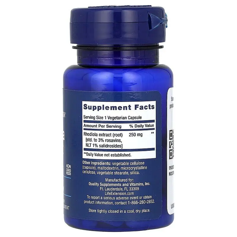 Амінокислота Life Extension Rhodiola Extract 250 mg, 60 вегакапсул vit0003860 - фото 2