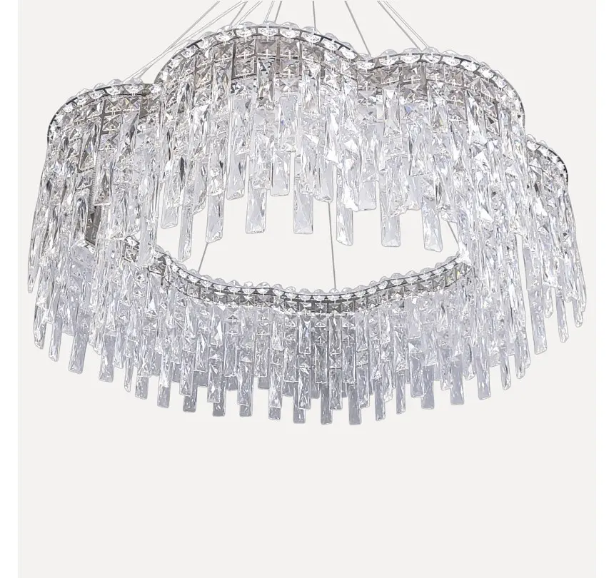 Підвісна світлодіодна кришталева люстра Artlight 8635/800CH, хром, 123 Вт, від 20-30 м² - фото 4