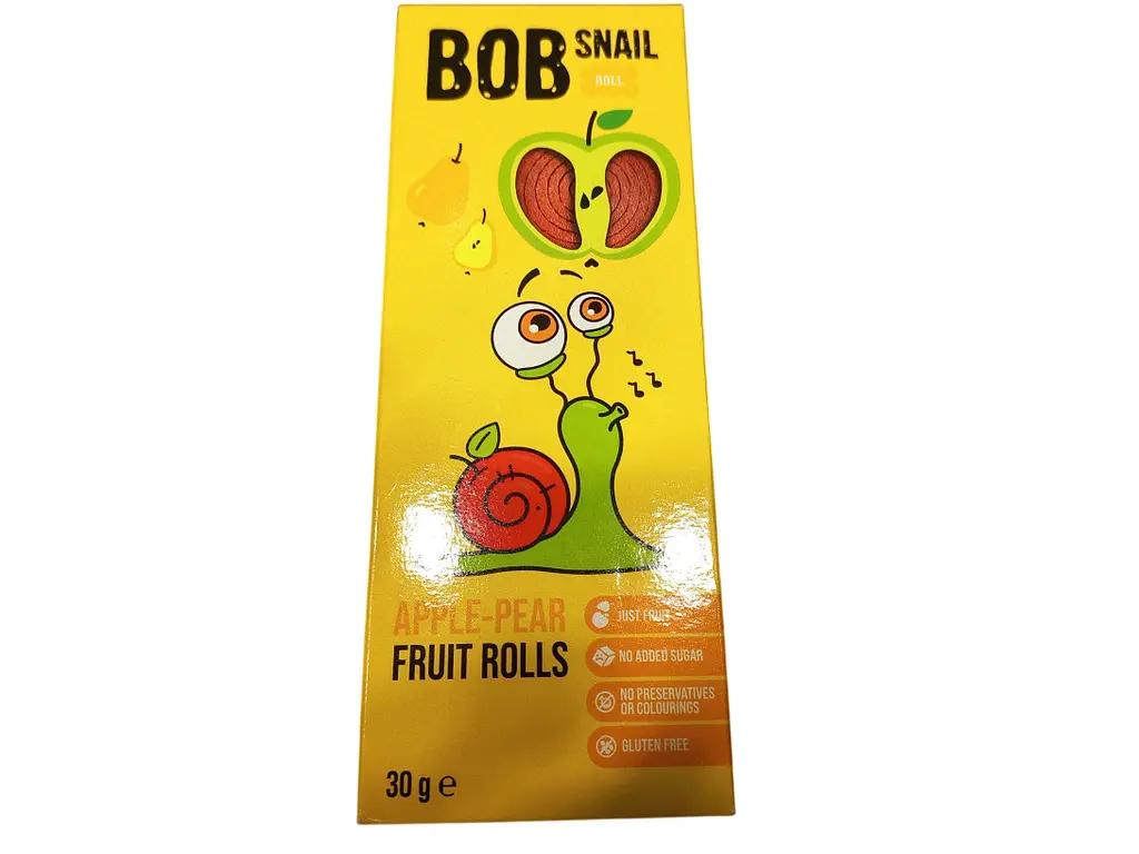 Конфеты Bob Snail Яблоко-Груша 30 г (4820162520248)