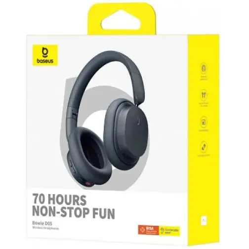 Бездротові навушники Baseus Bowie D05 Wireless Headphones A00024601113-00 Black - фото 9