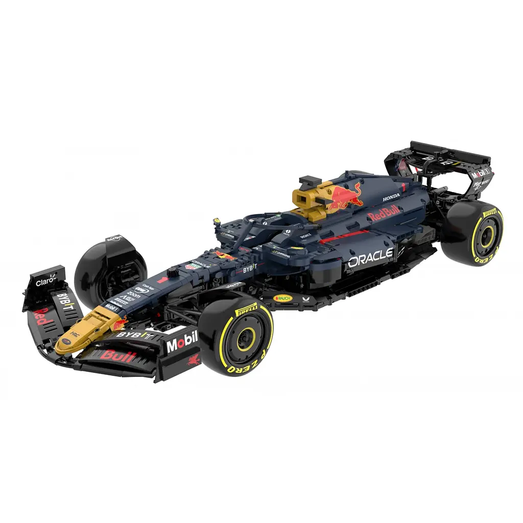 Конструктор Red Bull F1 RB19 1:8 синій RASTAR 2509 шт - фото 5