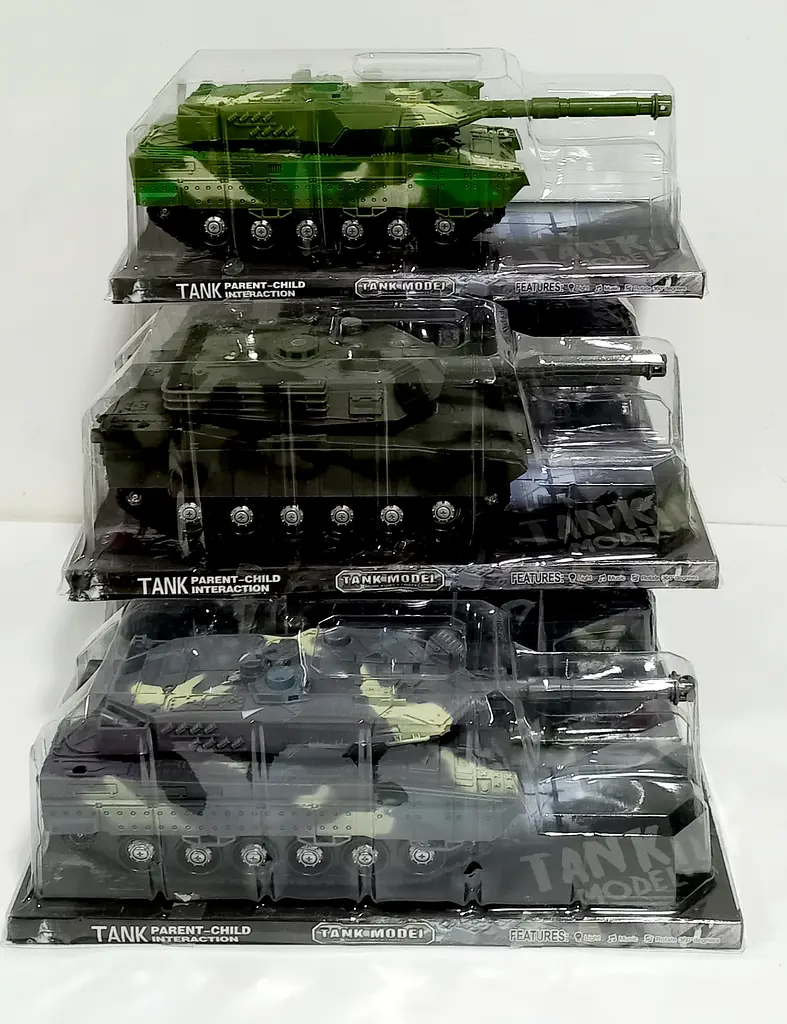 Танк 383-23 D/24D/24D1 Tank Model, світло, інерція, у слюді (6983903110455) Сірий - фото 5