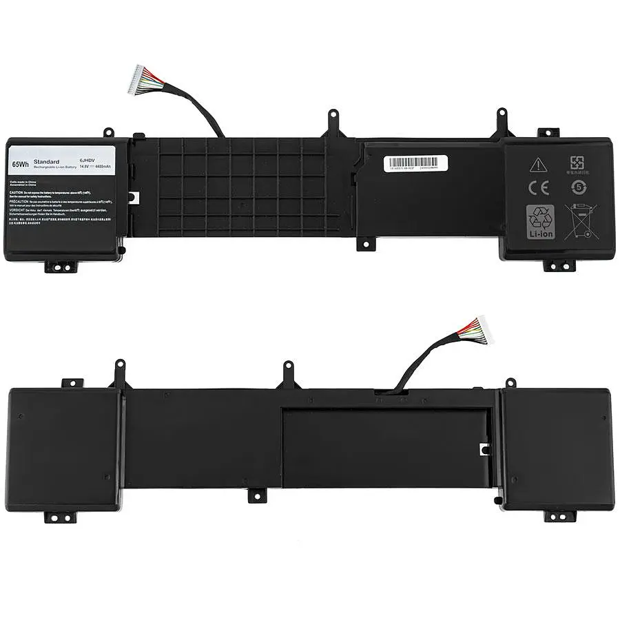 Батарея для ноутбука Dell 6JHDV (Alienware 17 R2 Alienware 17 R3 P43F) 14.8V 4400mAh Чорний - фото 2