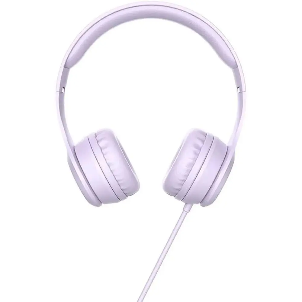 Наушники-гарнитура Hoco with mic Graceful Charm W21 сиреневая - фото 4