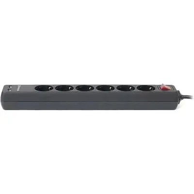 Мережевий фільтр живлення REAL-EL REAL-EL RS-6 PROTECT USB, 5m, black (EL122300018) - фото 6