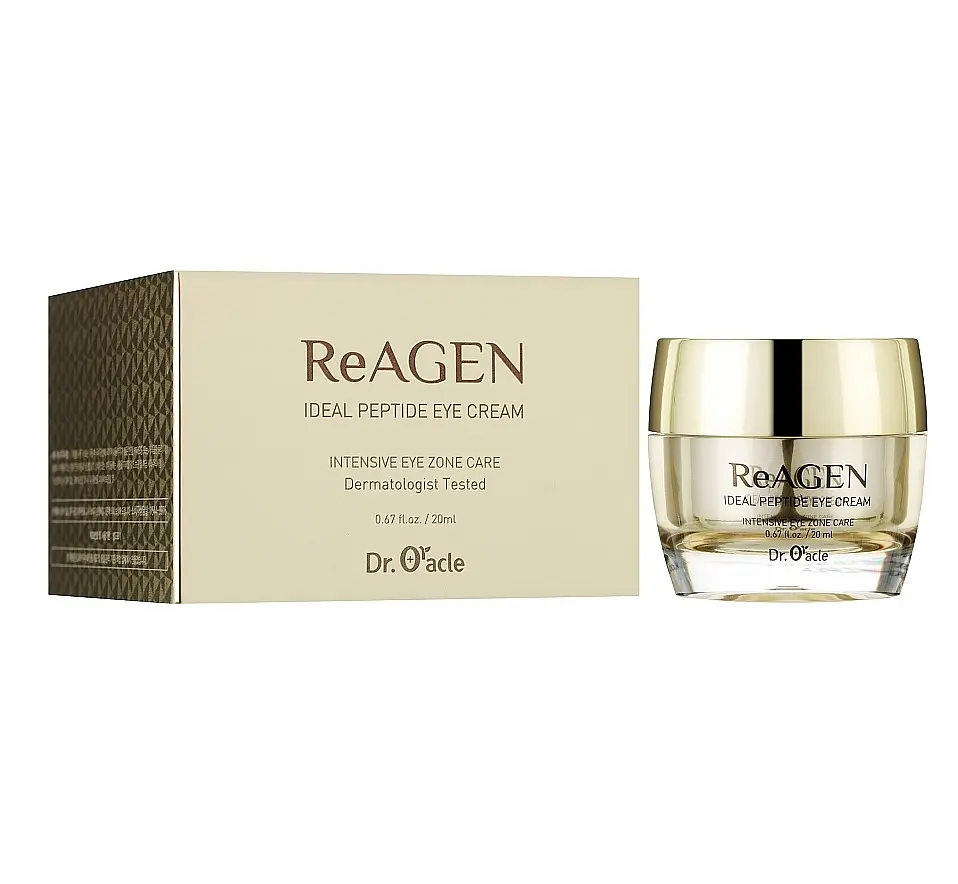 Антивозрастной крем для глаз с золотом и пептидами ReAGEN Ideal Peptide Eye Cream Dr. Oracle 20 мл - фото 2
