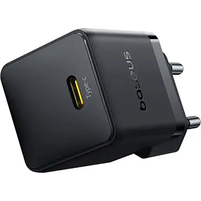 Мережевий зарядний пристрій Baseus Palm Fast Charger USB-C 30W + Cable USB-C to USB-C 60W 1m Black (P10111605113-01) [168077] - фото 2