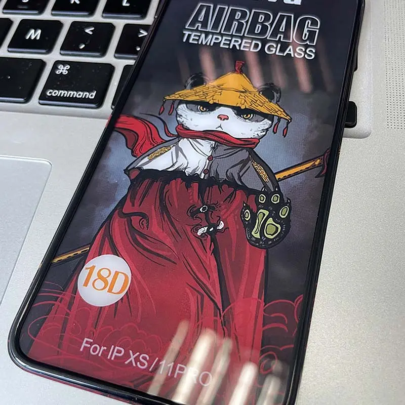 Защитное 2.5D стекло Weva AirBag (тех.пак) для Apple iPhone 11 Pro / X / XS (5.8) - фото 3