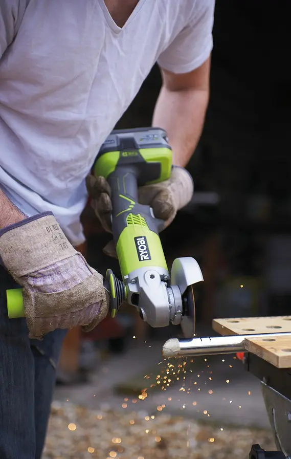 Шліфмашина кутова Ryobi ONE+ R18AG-0 акумуляторна 18 В без АКБ і ЗП - фото 5