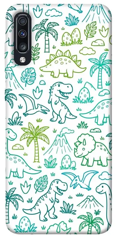 TPU чохол Demsky Dino pattern для Samsung Galaxy A70 (A705F)