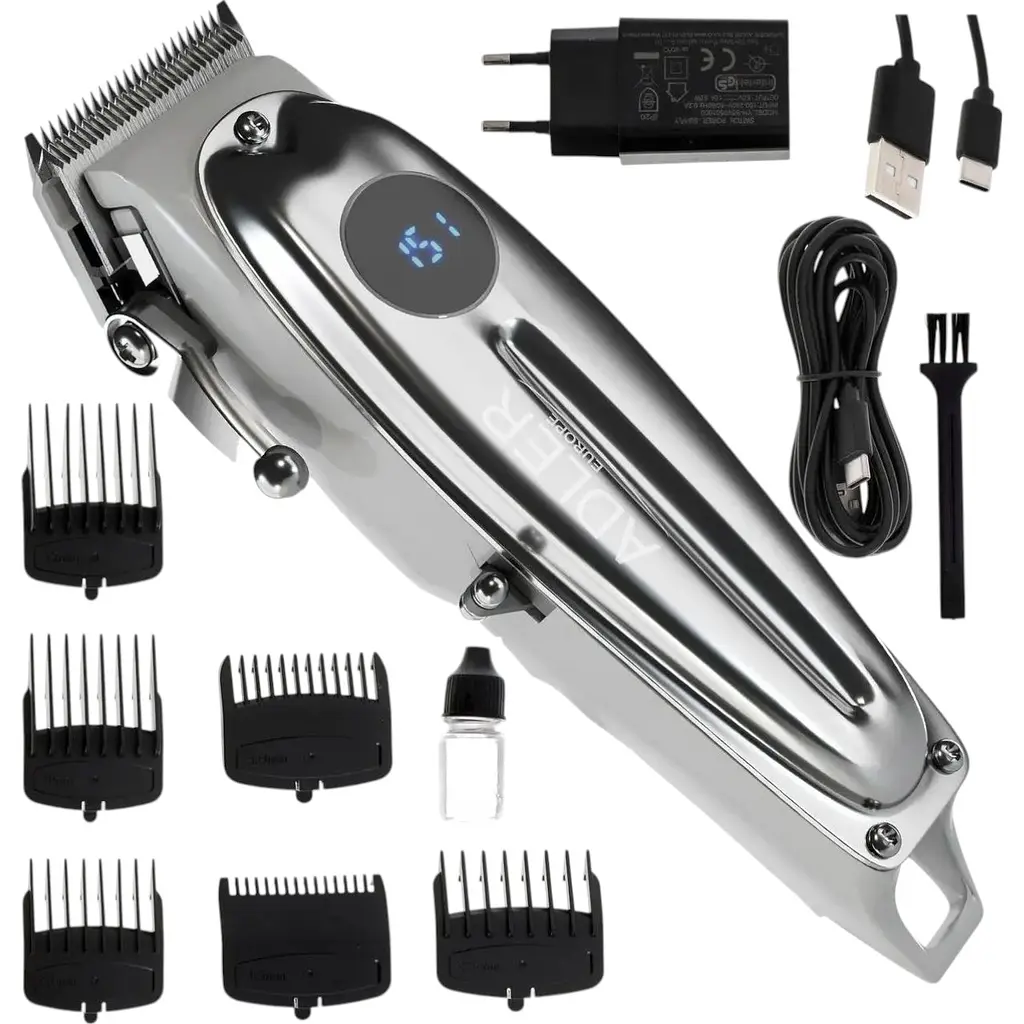 Профессиональная машинка для стрижки Adler AD 2831 аккумуляторная с насадками - фото 6