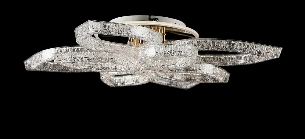 Світлодіодна люстра Splendid Ray LD/4S+4B LED (GD), золото, білий, 100 Вт, від 15-23 м² - фото 4