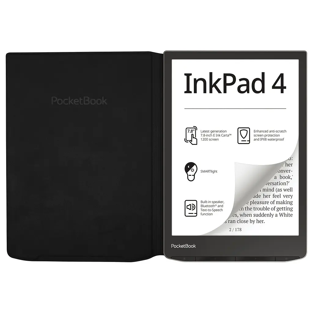 Обложка PocketBook 7.8", InkPad(PB743), Flip cover, черная - фото 4
