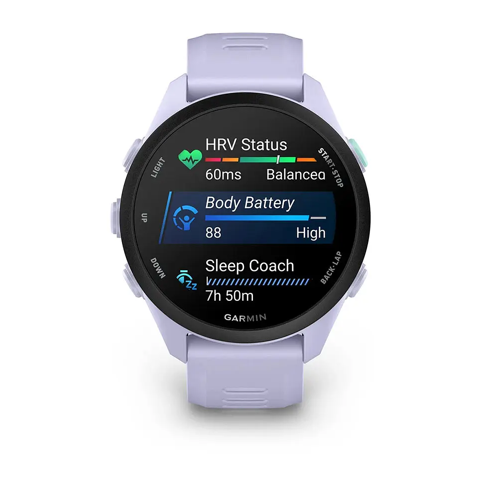 Смарт-годинник Garmin Forerunner 70 з лавандовим силіконовим ремінцем - фото 2