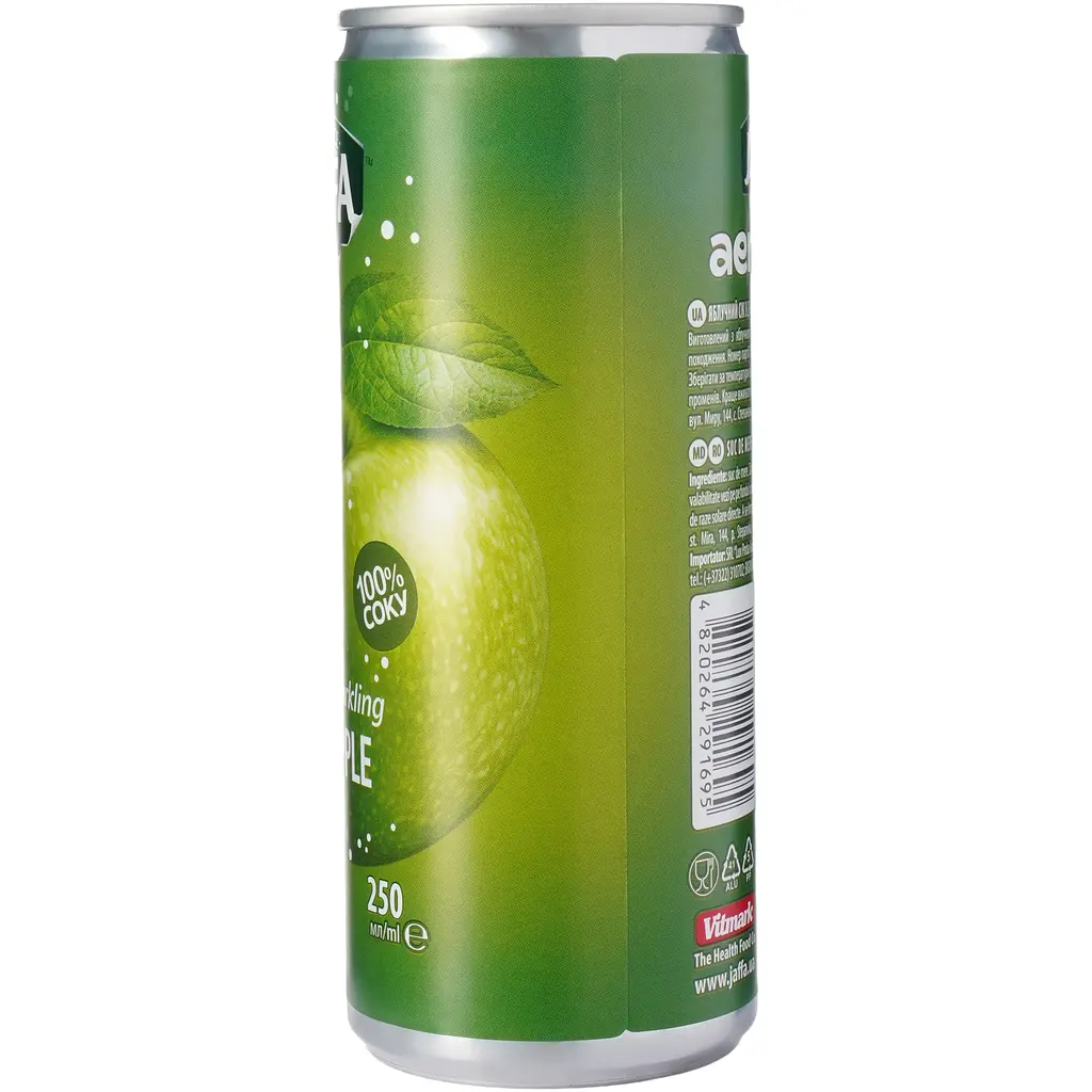 Сік газований Jaffa Aerojuice Can яблучний 0.25 л - фото 3