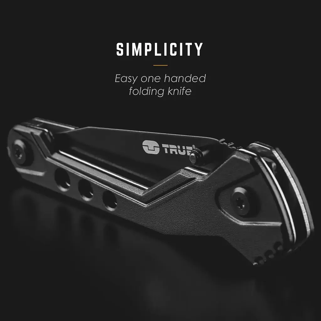 Нож складной True Utility True Trueblade Черный - фото 2