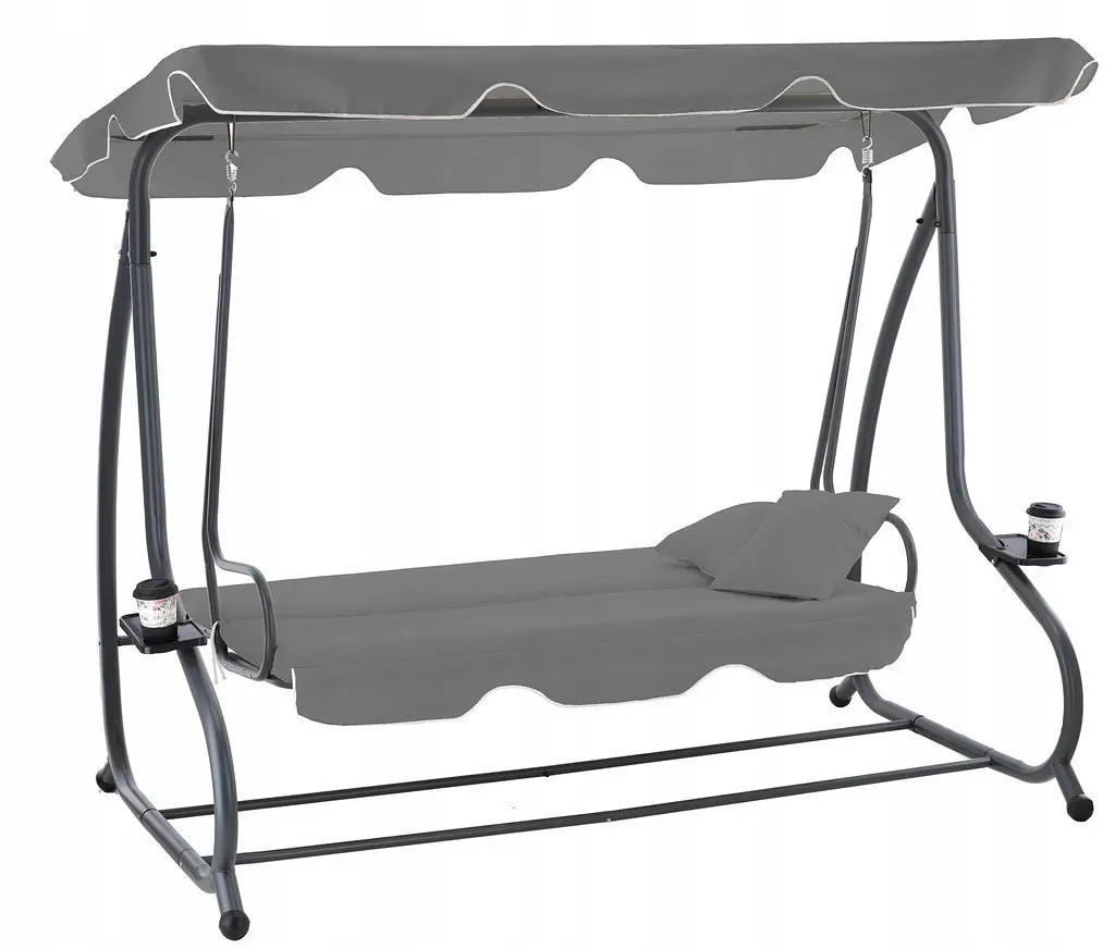 Садова гойдалка Garden Line Venera grey 210 x 120 x 170 см - фото 4