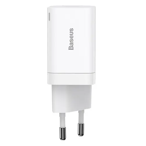 Сітчасте зарядне пристрій Baseus Super Si Pro Quick Charger C+U 30W EU білий CCSUPP-E02 - фото 4
