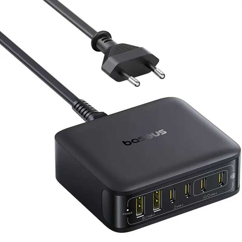 МЗП Baseus EnerFill FH21 PD120W+QC3.0 6in1 (2USB-A/4C) (E0120T) Cosmic Black - фото 3