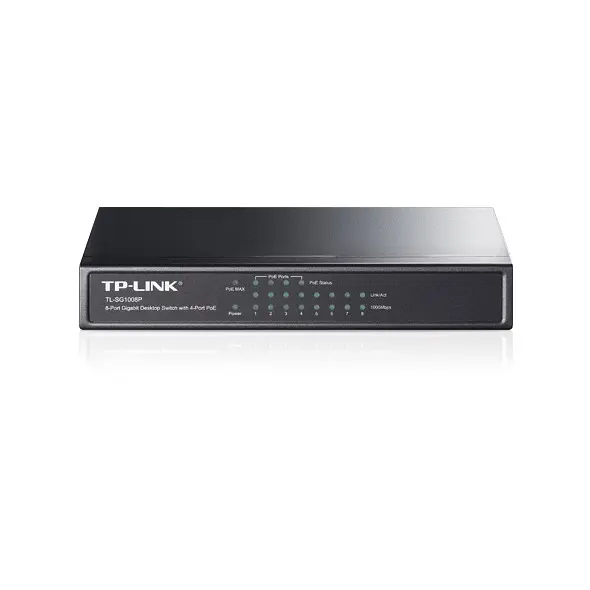 Коммутатор TL-SG1008P 8xGE (8xPoE), 65.2Вт, Неуправляемый TP-Link teh0018309 - фото 2