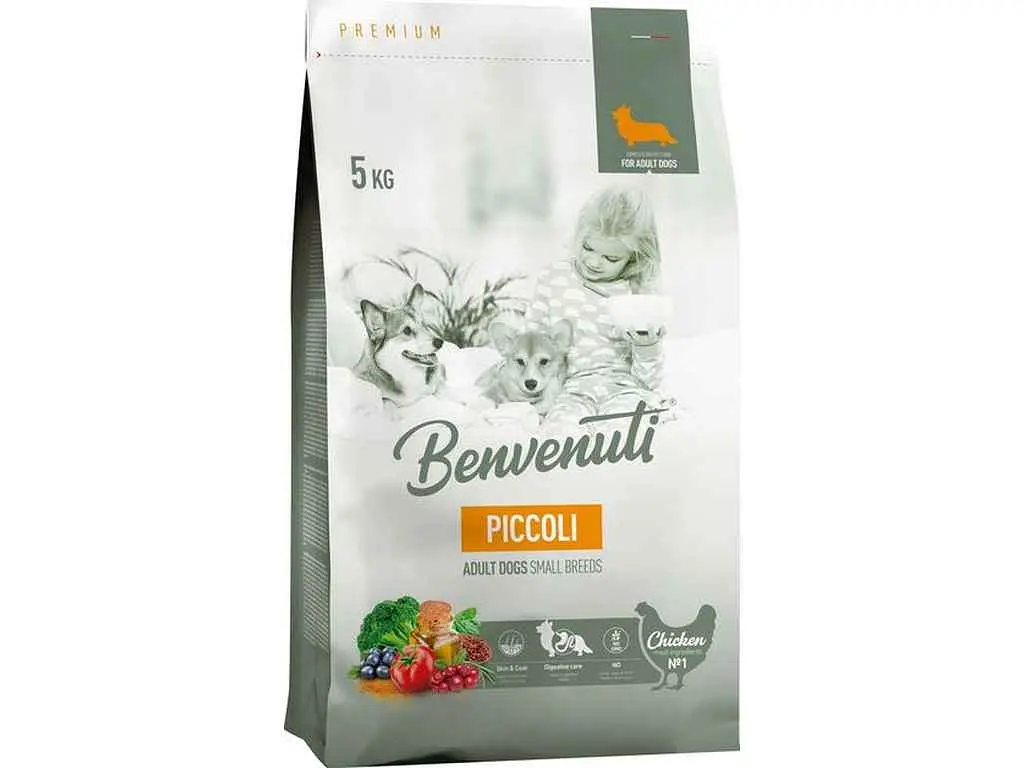 Корм для собак BENVENUTI 5кг (Сухий) PICCOLI для дорослих собак малих порід PREM