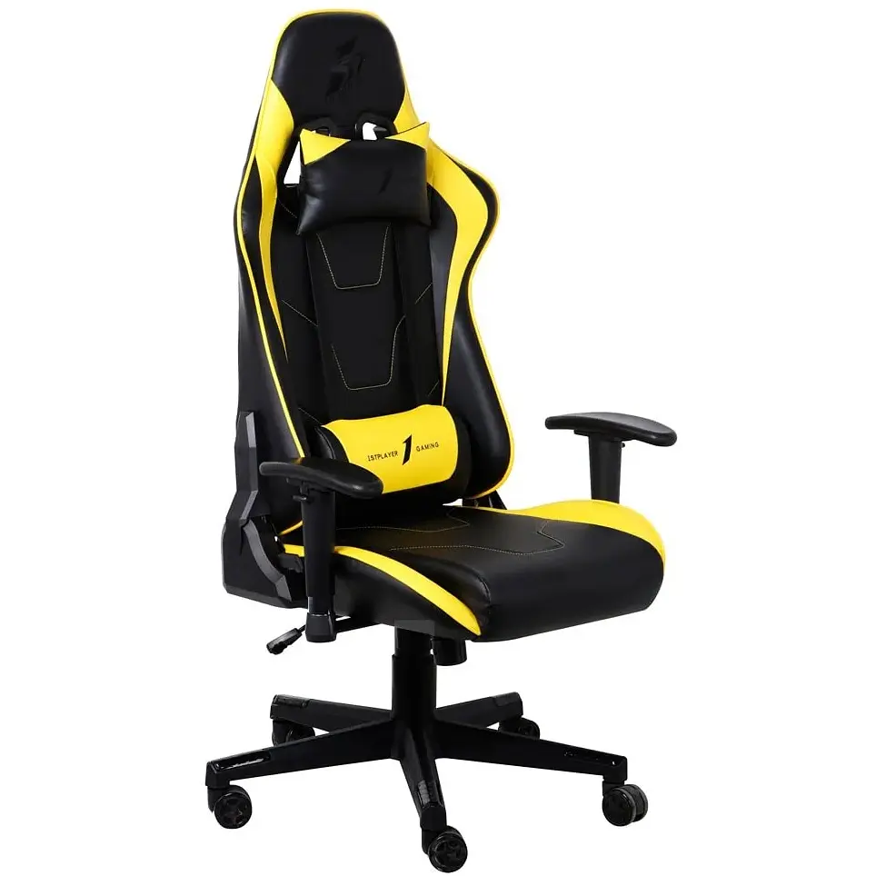 Крісло для геймерів 1stPlayer FK2 Black/Yellow - фото 5