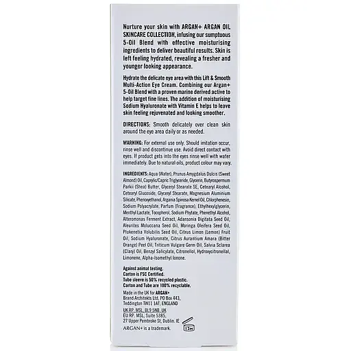 Крем для кожи вокруг глаз Argan+ Moroccan Argan Oil Multi Action, 15 мл - фото 2