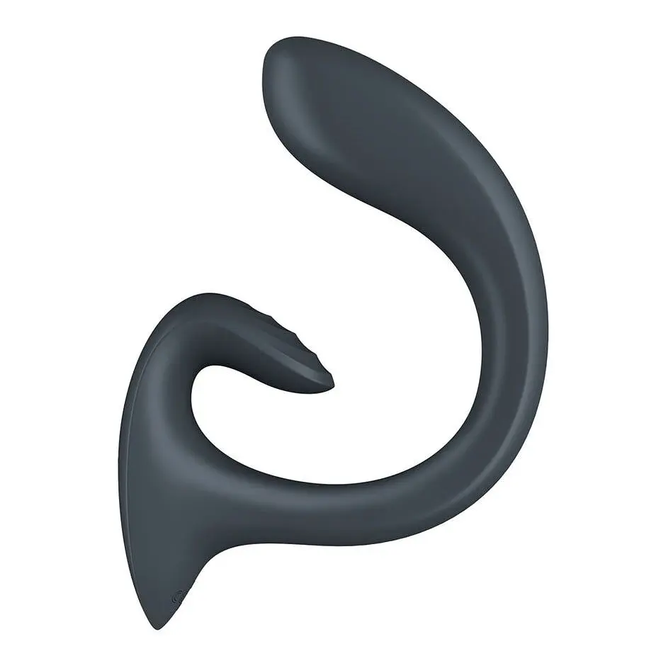 Вагінально-кліторальний вібратор Satisfyer G for Goddess 1 Dark Grey, 2 мотори - фото 3