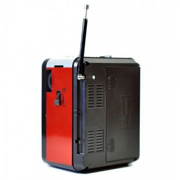 Радіоприймач з USB-виходом GOLON RX-9100 Чорний з червоним - фото 2