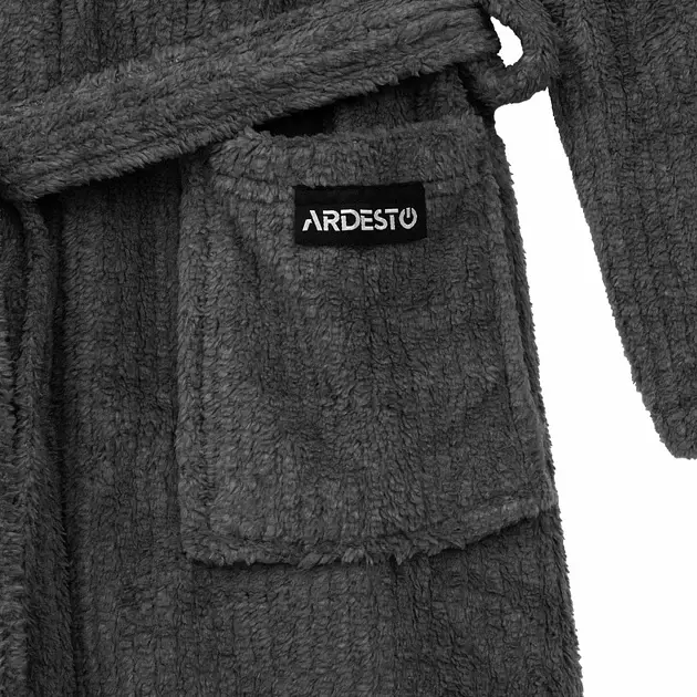 Халат мужской Ardesto Stripe размер XL/XXL темно-серый (ART2120MGX) - фото 4