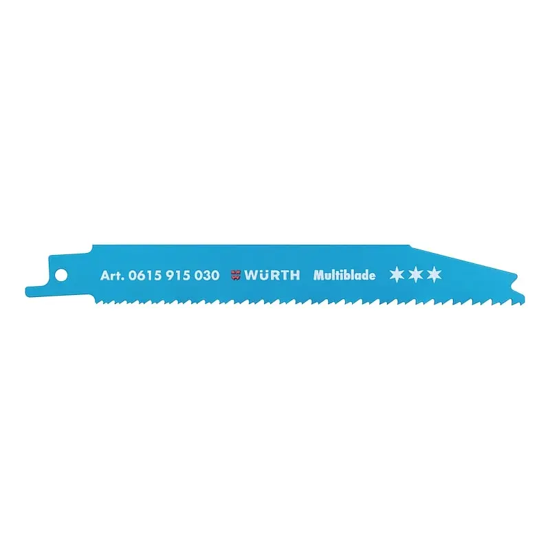 Набір полотен для шабельної пилки Wurth Multiblade 150 x 1.8-3.2 мм 5 шт. (0615915030)