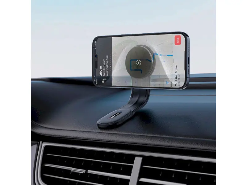 Автомобільний тримач для смартфона Acefast D21 Fast Wireless Charger Magnetic Car Holder Black (6974316282907) - фото 5