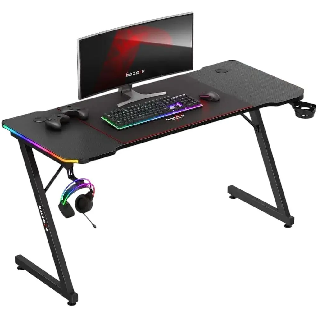Компьютерный стол Huzaro Hero 3.3 RGB black - фото 6
