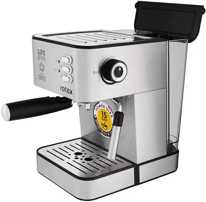 Рожкова кавоварка еспресо Rotex RCM750-S Life Espresso - фото 2
