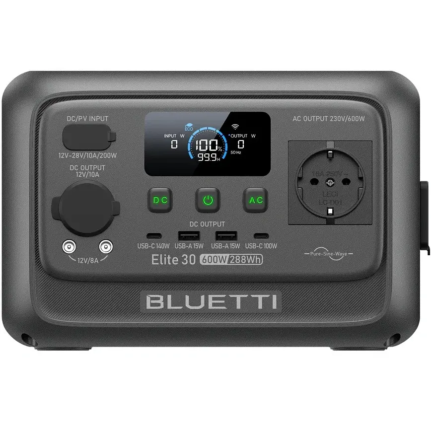 Зарядна станція BLUETTI Elite 30 V2 600W 288Wh LiFePO4 - фото 2