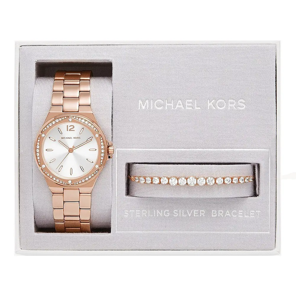 Жіночий подарунковий набір MICHAEL KORS MK1053SET Lennox (годинник + браслет) - фото 2