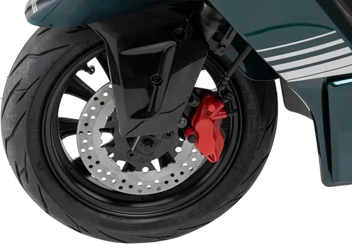 Электроскутер Двухместный Crosser CR22 (2500W, 72V/35Ah) Зеленый - фото 9