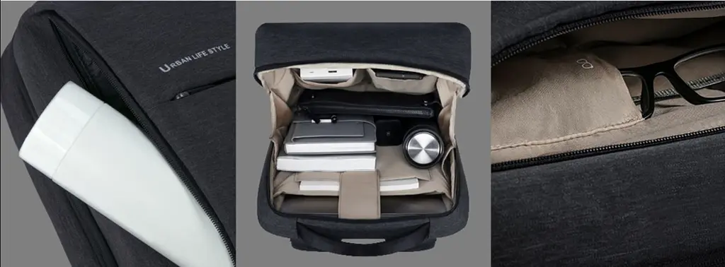 Рюкзак для ноутбука 15.6" Xiaomi City Backpack 2 Dark Gray (601201) - фото 7