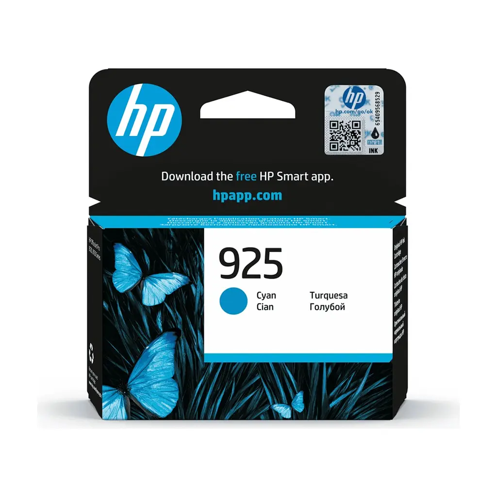 Картридж HP 925 Cyan 400ст (4K0V6PE)