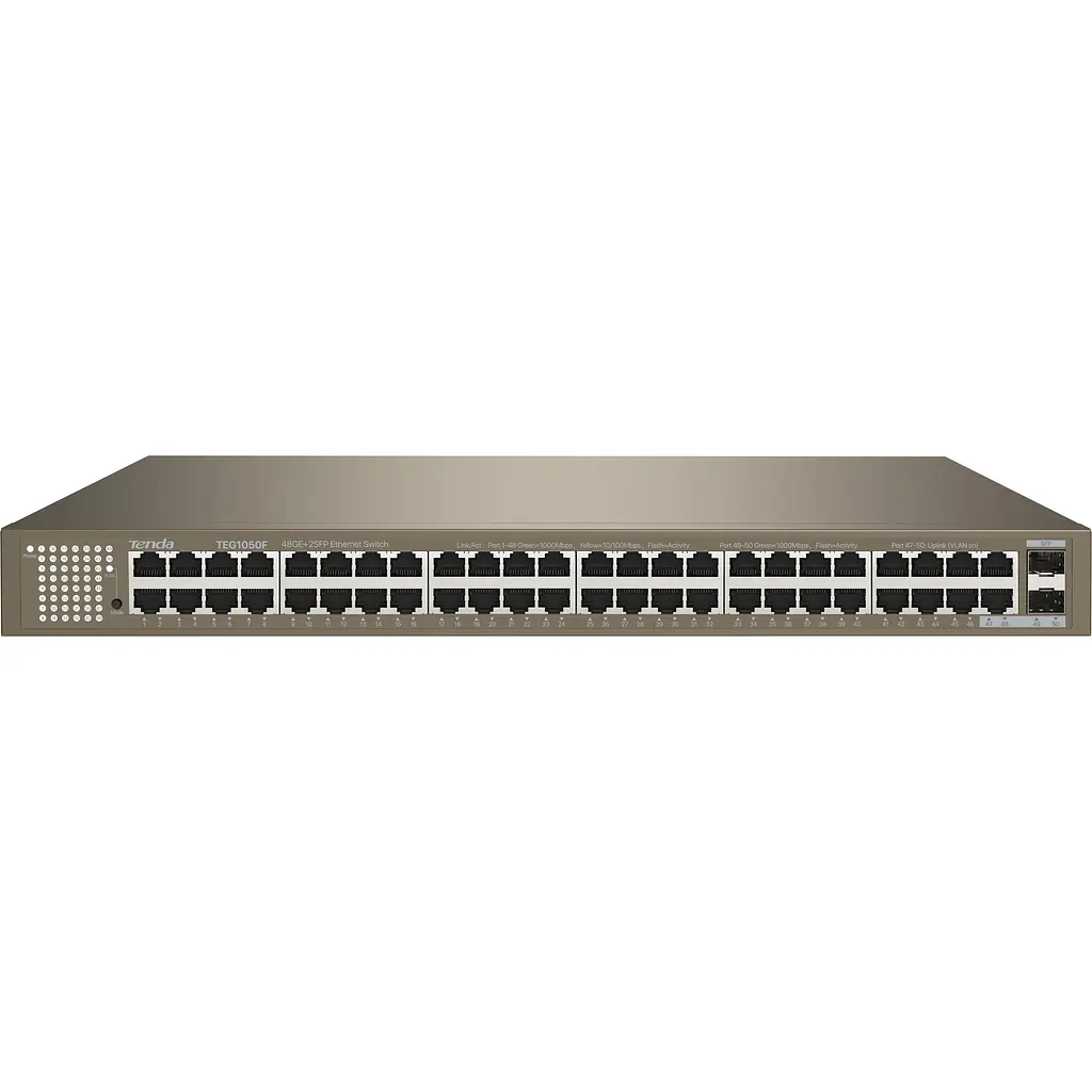 Комутатор TEG1050F 48xGE, 2xSFP Combo, Некерований Tenda teh0018268 - фото 2