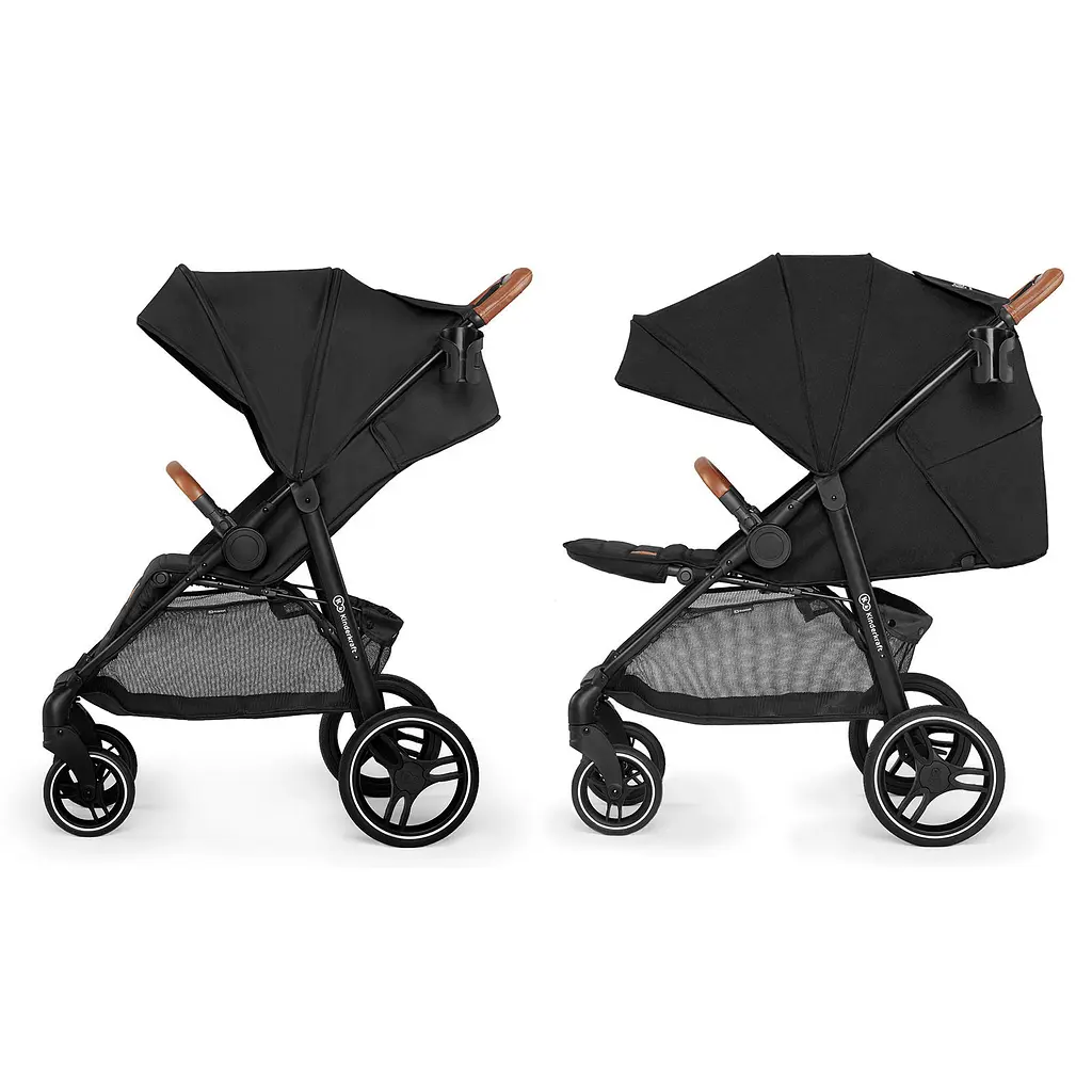 Прогулочная коляска Kinderkraft Grande LX Black - фото 2