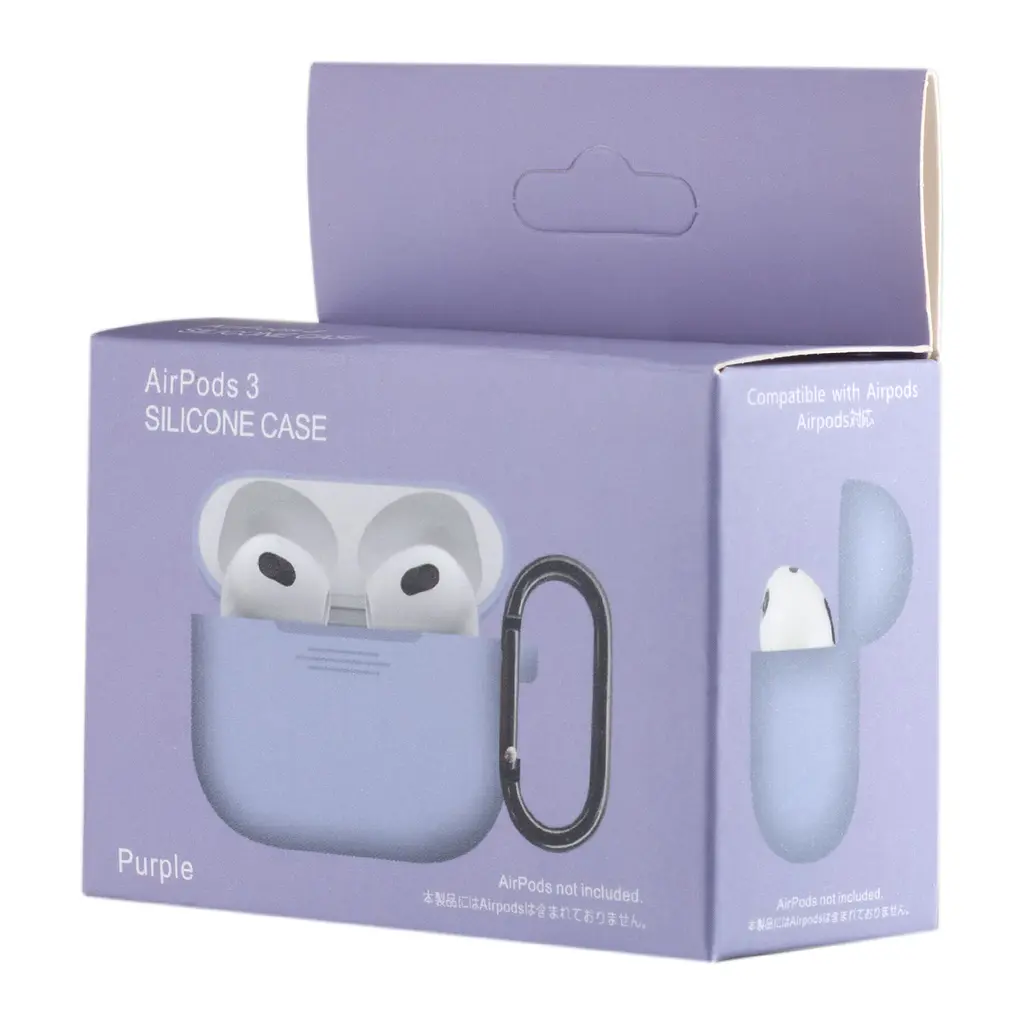Чохол Silicone Case 1,2mm for AirPods 3 Purple - фото 2
