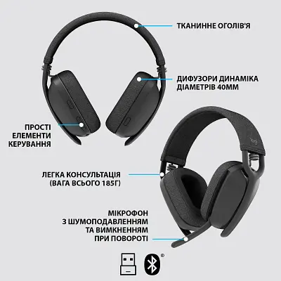 Наушники Logitech Zone Vibe 125 Graphite (981-001126) - фото 6