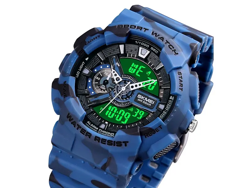 Чоловічий наручний годинник 1688CMBU Camo Blue Skmei acs0030625 - фото 5