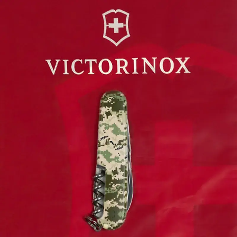 Ніж Victorinox Spartan Army 91 мм Піксель + Лого (1.3603.3_W3941p) - фото 10