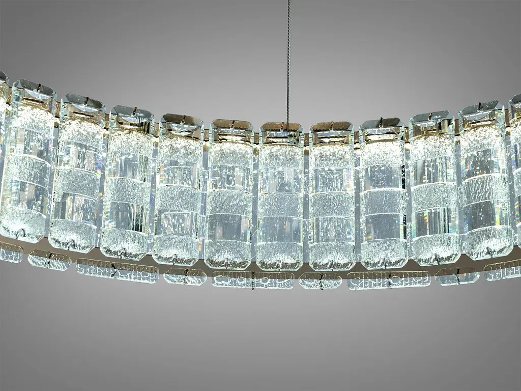 Підвісна люстра Diasha 585/600G золото кришталь 68 Вт LED - фото 7