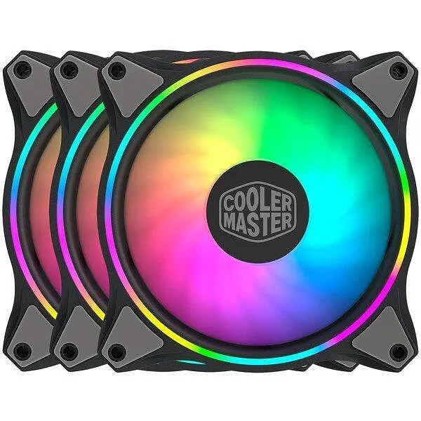Корпусний вентилятор 120 мм Cooler Master MasterFan MF120 Halo 3 в 1 MFL-B2DN-183PA-R1 Black - фото 2